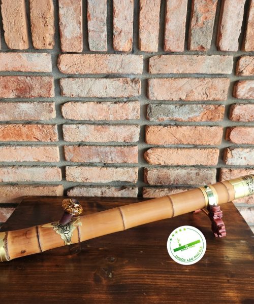 Điếu cày dáng cong bọc đồng C09