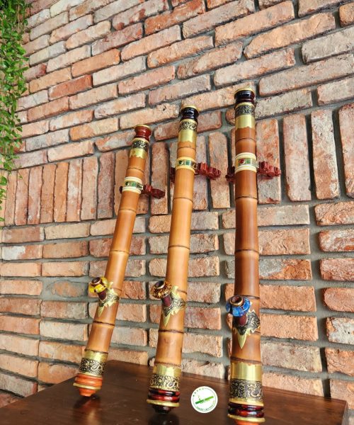 Điếu cày dáng cong bọc đồng C09