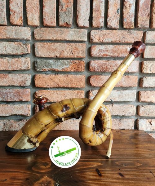 Điếu cày dị tre gai dáng xoắn ốc X04