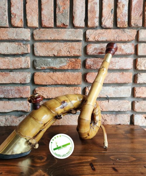Điếu cày dị tre gai dáng xoắn ốc X04
