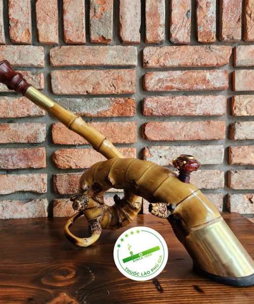 Điếu cày dị tre gai dáng xoắn ốc X04
