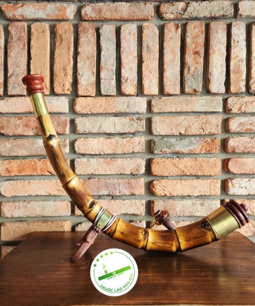 Điếu cày tre gai dáng cong tôm C10