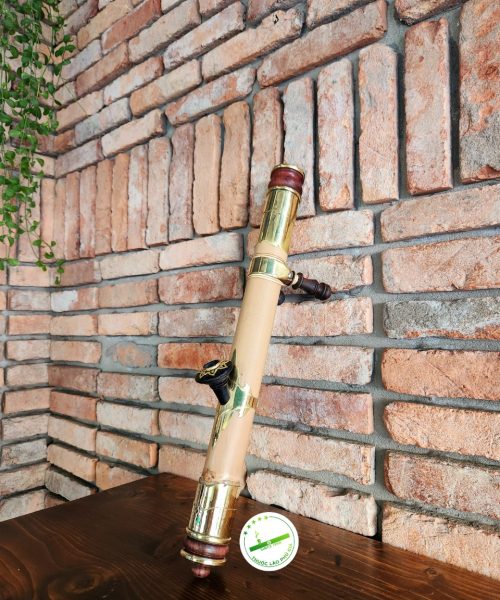điếu cày nứa mini du lịch bọc đồng có chân MMN06