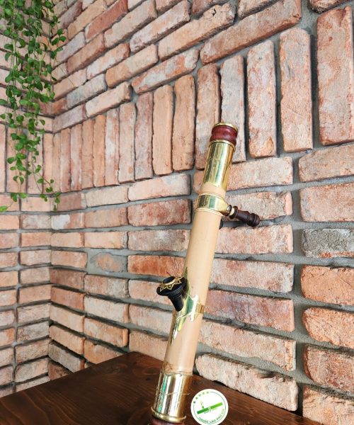 điếu cày nứa mini du lịch bọc đồng có chân MMN06