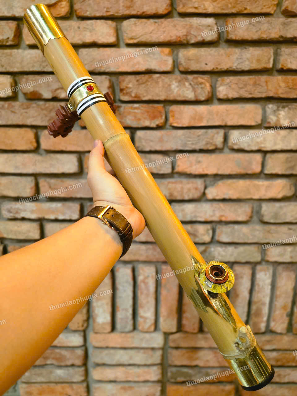 Điếu cày Tre Gai bọc đồng TG25